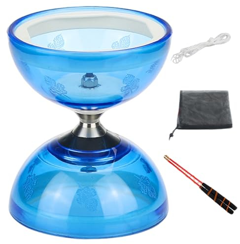 Chinese Yoyo 5 Bearings Diabolo with Sticks & String & Guide Book & Net Bag Yo Yo for Kids Adults Fitness Tricks Diablo Yoyo Chinese Diabolo