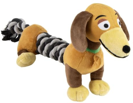 Disney Toy Story Slinky Dog - Juguetes de dentición con cuerda para perros, ideal para masticar, tirar y jugar