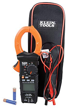 Klein Tools CL900 | Digitales AC/DC-Zangenmessgerät 2000 A mit Auto-Range True RMS & LOZ Niedrig-Impedanz | NCV-Spannungstest | Misst Spannung Strom Widerstand Durchgang | CAT IV 600 V