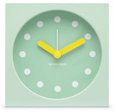 Remember Tischuhr mit Weckfunktion - stilvolles Design trifft auf zuverlässige Funktionalität - Kleiner Wecker analog ohne Ticken mit einfacher Bedienung