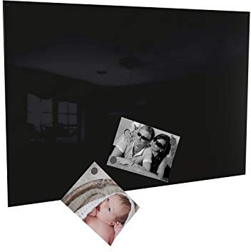 Magnettafel Magnetwand (verschiedene Größen und Farben) inklusive 10 Magnete - Made in Germany (40 x 60 cm, schwarz)
