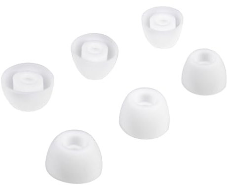 Adhiper 3 Paires d'embouts de Rechange en Silicone pour Galaxy Buds 2 Pro, compatibles avec Les écouteurs Galaxy Buds 2 Pro, compatibles avec l'étui de Chargement (S/M/L, Blanc)