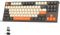 FREEWOLF M88 Wireless Gaming Keyboard, Hot Swappable TKL Mechanical Keyboard, Bluetooth/2.4Ghz Dual Mode Connect, Type C/USB A 2-in-1 Receiver, 87 PBT Keycaps Red Switch for PC/MAC - Grey & Orange