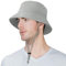 DAMILY Sonnenhut Herren Damen Fischerhut UV-Schutz Wasserdichtigkeit Winddichter Gurt Anglerhut für Sommer Outdoor Aktivitäten 58-60cm (DE/NL/SE/PL, Numerisch, 55, 58, Hellgrau)