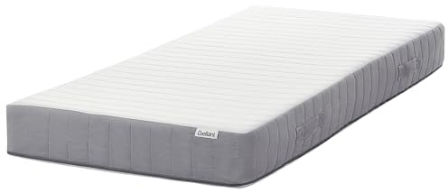 Resårmadrass med Handtag Kylande Memory Foam-fyllning 90 x 200 cm Medelfast Avtagbart Överdrag 7-Zoner Breez