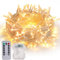 Litark LED Lichterkette Batterie Warmweiß, 10M 100 LED Weihnachtsbeleuchtung mit Fernbedienung, Timer, 8 Modi, Wasserdicht Lichterkette Weihnachtsbaum Batteriebetrieben für Innen außen Weihnachtsdeko
