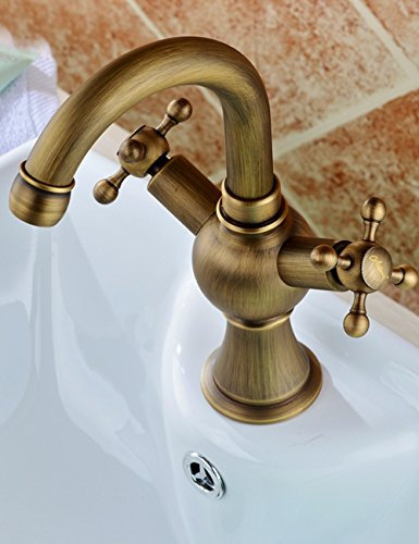 shower head All Copper European Basin Faucet Antique Faucet Hot and Cold Washbasin Double Tap shower head