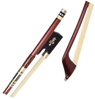 principiante Práctica Arco Violín Arco de violín Arco de madera de Brasil Arco de viola Varilla de arco Arco de crin de grado de rendimiento(Viola bow)