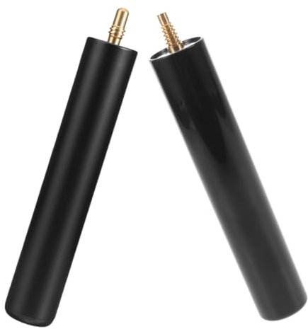 OSOLADY 2pcs Extend Your Game Billiards Cue Stick Extender Quick Adjustment Compatible American and English Billiards