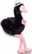 Teddy Hermann Herzekind 94103 Schwan Starry Night (schwarz) 40 cm, Kuscheltier, Plüschtier