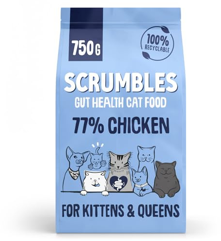 Scrumbles Complete Dry Kitten Food Gluten Free Recipe 750g