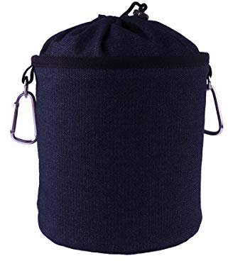 trendfinding Sac à pinces à linge portable en denim avec deux mousquetons solides, fermeture à cordon et butée en métal pour suspendre et ranger 150 pinces à linge