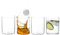 DIAMANTE Kristallglas Tumbler Set - Air - Leichte & Dünnwandige Trinkgläser - Ideal Allrounder, Eiskaffee, Cocktails, Wasser, Erfrischungsgetränke - 4er Set