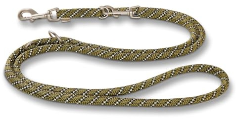 Wolters Führleine Everest reflektierend, Größe:200 cm x 13 mm, Farbe:Olive/schwarz