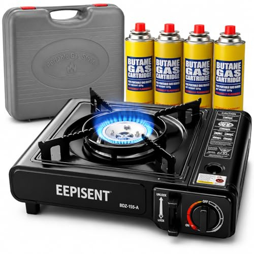 EPISENT Portable Camping Gas Stove, Single Burner 2600W