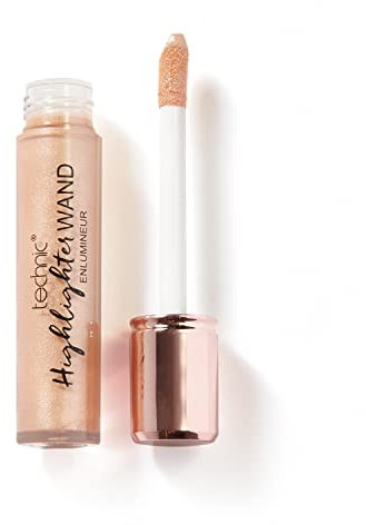 Technic Illuminante viso - Illuminante liquido dorato con applicatore obliquo - Formula sfumabile a lunga tenuta per una finitura brillante tutto il giorno. Tonalità: Beam Me Up. 9 ml