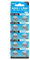 MUNDDY - Pack de 10 Pilas de botón alcalinas AG13 LR44 357 SR44 A76 LR1154 bateria Blister 10 Unidades 1.5v