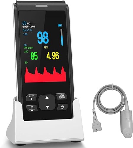 HealthTree 50F Pulse Oximeter Bluetooth, Blood Oxygen Monitor Finger