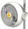 Secret Jardin Monkey Fan 30W Ventilator, Weiß, Metall, 21.5 cm, 2 Geschwindigkeiten, Leise, Magnetischer Direktantrieb, Robust gegen hohe Luftfeuchtigkeit und Temperatur