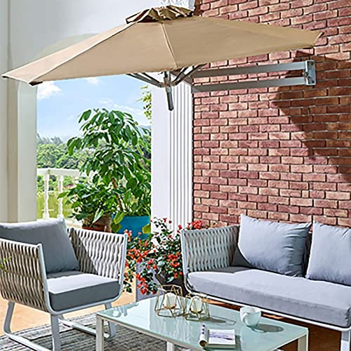 Parasol de terrasse déporté librement avec mécanisme d'inclinaison rotatif pour jardin/restaurant Sunbrella Tissu Sunbrella