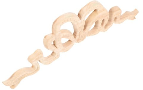 LIFKOME Applique Da Parete Decorazione Fiocco Applique Decorativa in Legno Nodo Fiocco Decorazione Da Parete Per Mobili Intaglio in Legno Europeo Per Casa