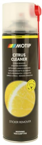 MOTIP Rimuovi Etichette e Adesivi, Detergente agli Agrumi, Rimuove Grasso, Catrame, Colla, Testina a 360° (1)