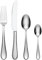 Oneida Tibet 24 Piece Cutlery Set - Stainless Steel Cutlery Set for 6 with Hammered Finish, Heavy Weight Rust Resistant & Dishwasher Safe Artisan Flatware, Silver