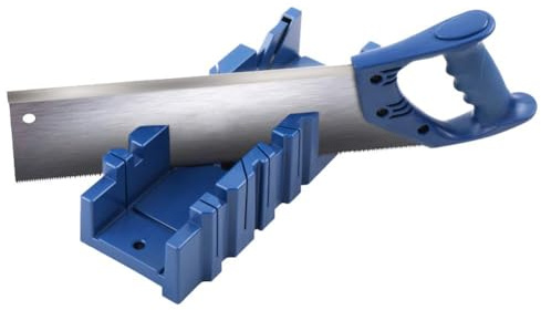 Saw Storage Mitre Box, 45 Degree 90 Degrees Angle Slot Types ABS Plastic Saw Box, Perfect for Woodworker Carver Carpenter Cutting Wood Woodwork(S)