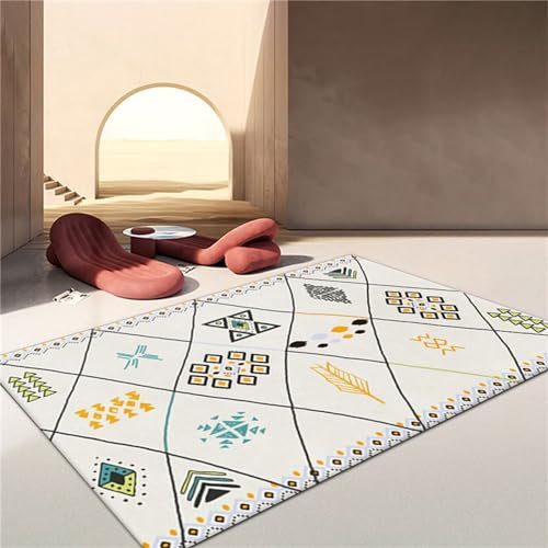 AD6H-CZ Cremeweiße Rattan-Stuhlkissen, hochwertige Jugendteppiche, verschleißfeste Teppiche,cremefarben,100x180cm