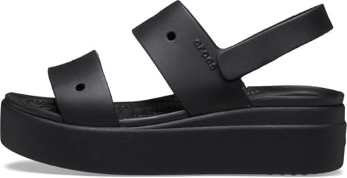 Crocs dam Brooklyn 4U Sandal, svart, 4 UK, Svart, 36/37 EU