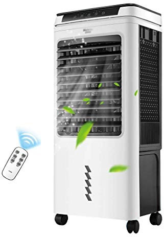 Home Office Air Cooler 40-liter Portable Air Cooler - LED Display, 3 Fan Speeds, 24-hour Timer, Remote Control, 16,000 BTU Portable Air Conditioner