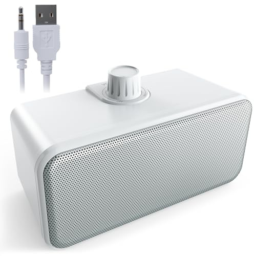 ANSTEN Altavoces con cable para TV sin demora, altavoces de TV de voz transparentes con cable de 5 m de largo, altavoz personal con conector para auriculares, fácil operación, altavoces de TV para