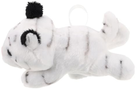 MUCKLILY Plysch Tiger Axeldocka med Magnetfäste Charmig Cosplay-accessoar Söt Tigerfigur för och Klä Ut Bekväm att Bära för Fester och Evenemang