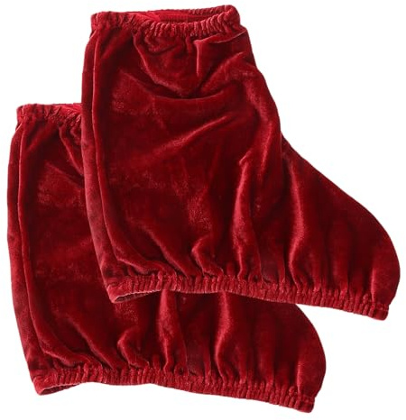 Mikinona Protège-Patins à roulettes en Polyester Extensible Surbottes Antidérapantes Rouges 1 Paire pour Garçon et Filles et Adultes Protection Solide pour Patins Artistiques et Rollers