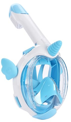 Vitare Maschera da Snorkeling per Bambini, Maschera Subacquea con Vista Panoramica a 180°, Maschera Mare Facciale Impermeabile e Antiappannamento - XS
