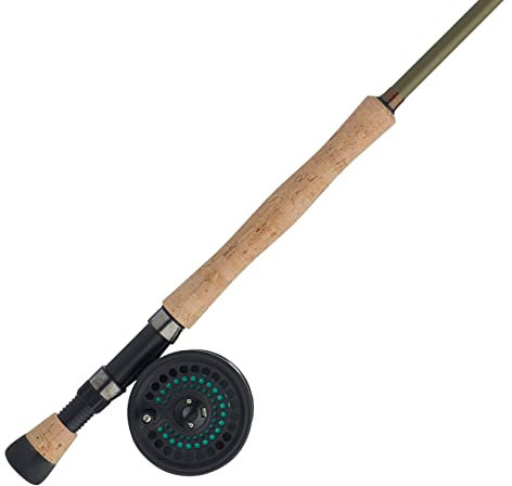 Shakespeare Cedar Canyon Stream Fliegenfischer Ruten- und Rollen-Set - Fertig zum Fischen - Inklusive Backing, Fliegenschnur, Box und Fliegen