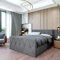Boxspringbett Doppelbett Clermont - Bett mit Bonellmatratze, mit Bettkasten für Bettwäsche und Topper. Gepolstertes Kopfteil und Fussteil mit Einer eleganten Steppung verziert (Cloud 91, 180x200)