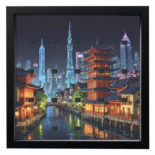 GetStones24 Vitrine für Lego® Figuren - 35x35cm Bilderrahmen - MF_0073