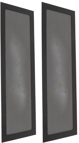 Filtro Antipolvere per Ventola PC 120x360 Mm, Copertura Filtro in Rete Antipolvere in PVC da 2 Pezzi Adsorbimento Magnetico, per Alimentatore Case PC, Ventola di Sfiato (BLACK)