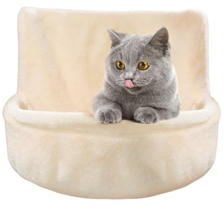 Btgghytr Lit chaud en peluche pour chats pour chauffage, hamac confortable à suspendre pour animal domestique, lit de repos amovible pour chats