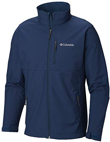 Columbia Men's Ascender Softshell Jacket, Water & Wind Resistant, Petrol Blue, XL