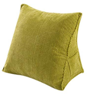 ksqp DreieckＫissen Zurück Stützkissen Keilkissen Lesekissenund Rückenstütze Sofa Bett Sofa Bürostuhl Nackenstütze,D-55cm*55cm