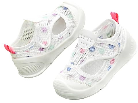 Conjunto de sandalias para bebés y niñas, zapatillas de verano para recién nacidos, lindas y transpirables para aprender a caminar, sandalias con correas adhesivas, zapatos para niños pequeños, talla