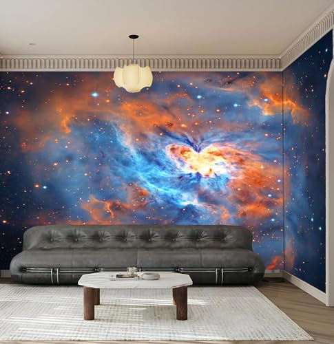 JEDTAKCT Papel Pintado Pared 3D Papel Tapiz Nebulosa Abstracta Espacio Onírico Fotomurales 3D Tv Fondo Pared Dormitorio Murales Papel Tapiz Moderno 260X175Cm