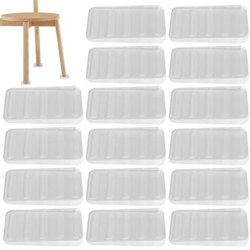 CATOR 16 Pezzi cuneo fermaporta gomma, Altezza Regolabile Antiscivolo Antigraffio ferma porta da pavimento, ferma porte Protezioni per Balcone, Camerette, Cucina, Bagno, Ufficio, Hotel