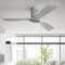 Sofucor Deckenventilator mit Fernbedienung, Deckenventilator aus Massivholz mit 3 Holzlüfterblätter, 132cm, Leise, 6 Geschwindigkeiten, Timer, DC Motor, Sommer-Winterbetrieb für Schlafzimmer