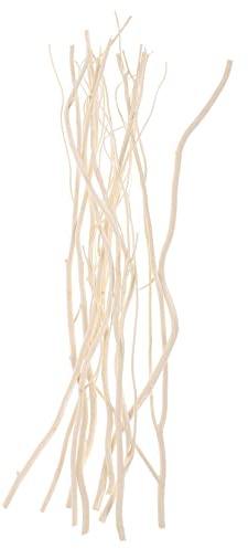 EXAOMBLE Varillas Difusoras De Aceite De Sauce 10 Piezas, Barras Naturales para Difusores De Aceites Esenciales, Accesorio Aromaterapia para Ambientador De Escritorio y Baño Hogar