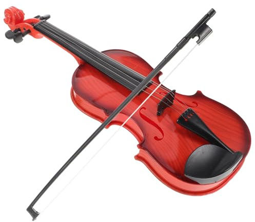 Hemobllo Violino Giocattolo per Corde Regolabili Suono Realistico e Materiale Resistente Strumento Musicale Portatile per Principianti e Sviluppo Musicale