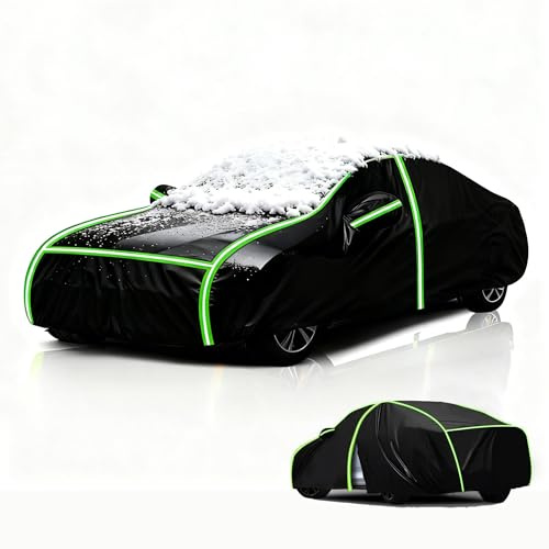 Telo Copriauto per Auto Impermeabile per Lancia Y, Telo Copriauto Da Esterno Completa per Auto,Protezione Da Neve e Gelo Sole,Raggi UV, Con Cerniera e Felpato.