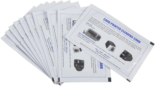SEWACC Tarjetas de Limpieza para Impresora Pos Compatibles, Tamaño 12,4 X 8,9 Cm, Paquete de 15 Unidades, Herramienta de Limpieza Profunda para Lectores de Tarjetas y Máquinas